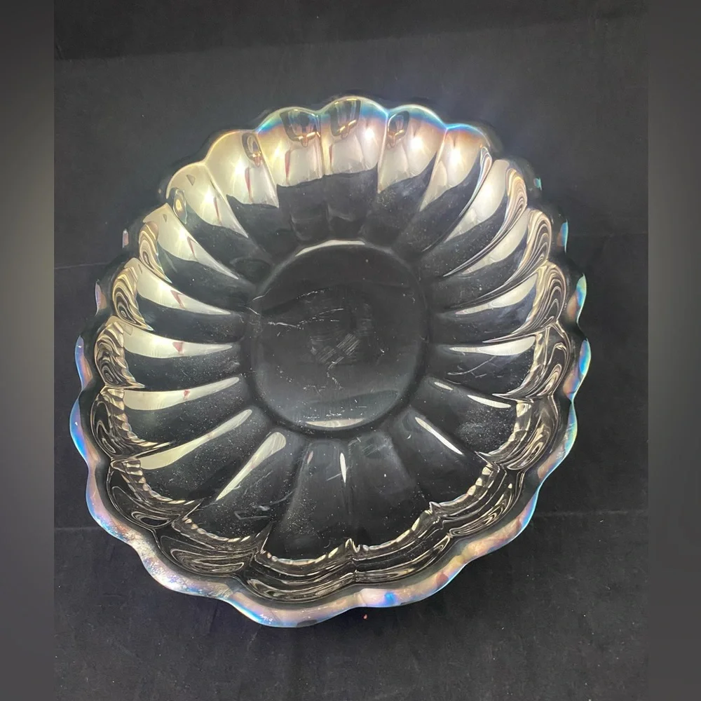 REED & BARTON 110 HOLIDAY Silverplate Oval Serving Platter Bowl 15